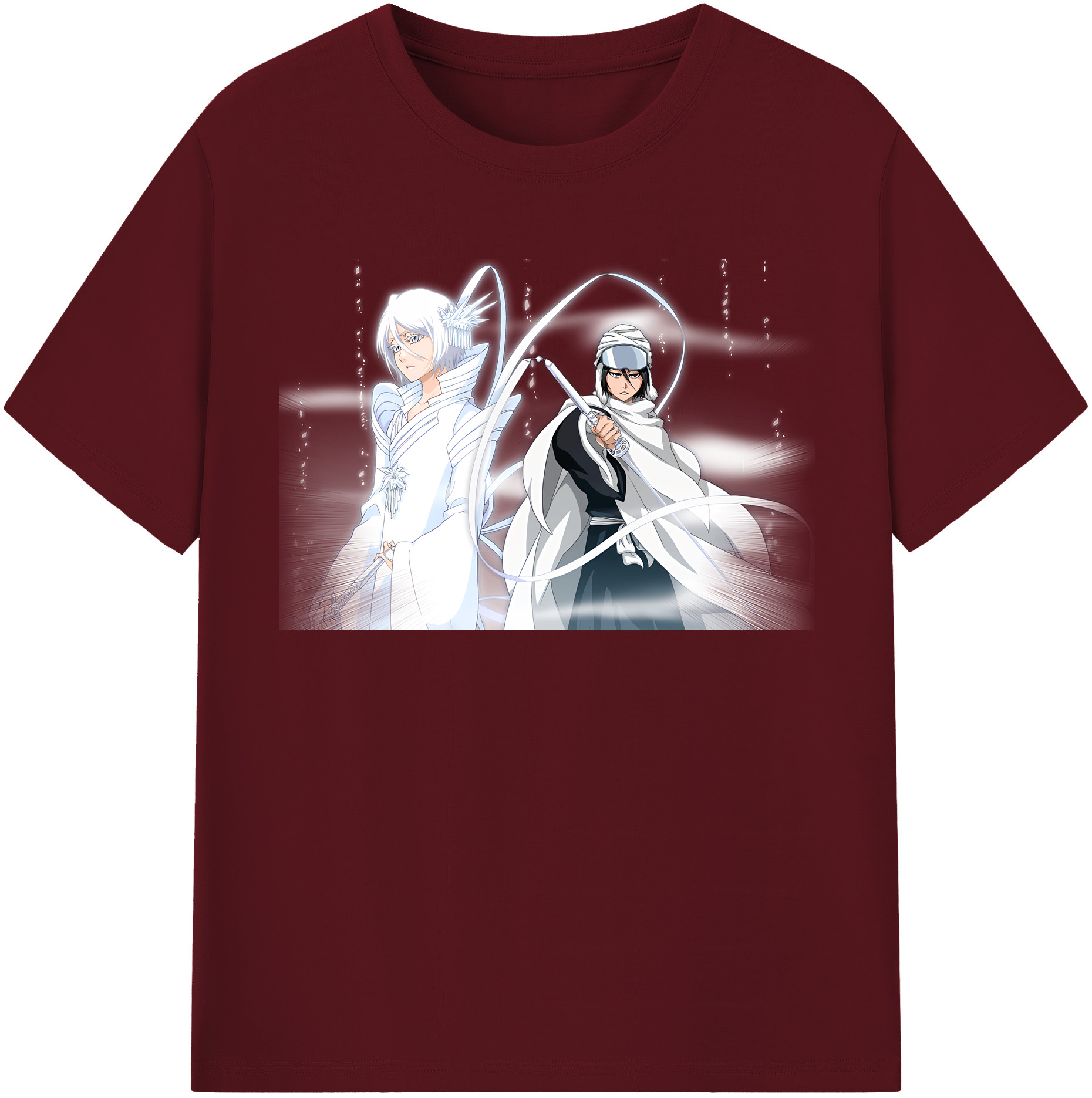 （画像用） ブリーチ 朽木ルキア BLEACH Kuchiki Rukia 綿100％半袖Tシャツ（フロントプリント）